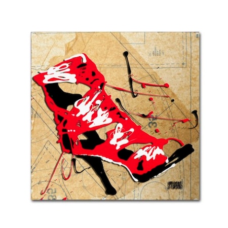 Roderick Stevens 'Red Strap Boot' Canvas Art,18x18